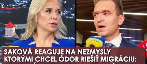 Saková reaguje na NEZMYSLY ktorými chcel Ódor riešiť migráciu: NIektorí si museli dnes trhať vlasy