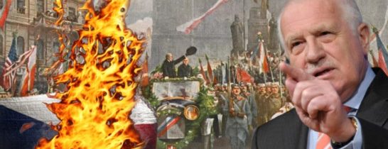 Klausův disidentský projev: Historie nás učí – nestavme na vratkých základech přízně velmocí. Naděje z Listopadu jsou pryč. Doma už opět nejsme svými pány. Brusel a jeho zdejší pomocníci chtějí anti-říjen 1918. Nedovolme jim to!