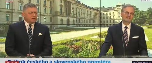 VIDEO: Nevidím dôvod teraz cestovať do Kyjeva, vyhlásil Fico v reakcii na provokačnú otázku redaktora slovenského mainstreamu počas jeho brífingu s českým premiérom Fialom