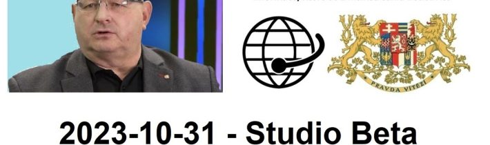 2023-10-31 – Studio Beta –  Jaroslav Štefec o válce v Izraeli.
