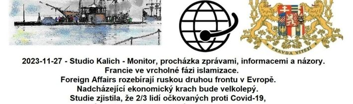 2023-11-27 – Studio Kalich – Monitor, procházka zprávami, informacemi a názory
