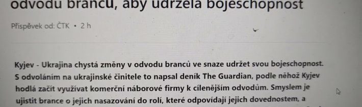 Tenhle článek ČTK jste zapomněli zcenzurovat, fialovci.