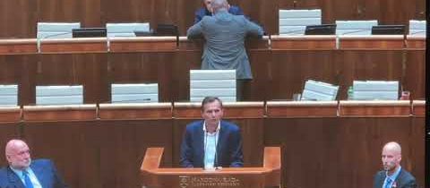 Ľubomír Galko moralizuje a perlí v rozprave