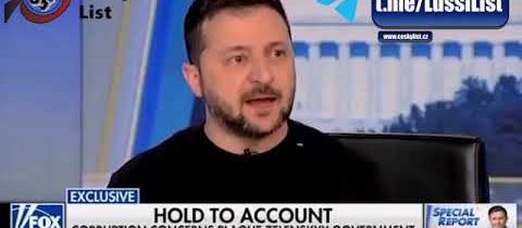 Zelenský v americké TV velmi lámanou angličtinou rozkazoval, aby všechny peníze dostala Ukrajina