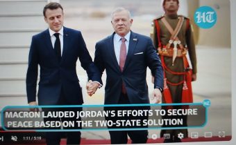 Macron a jordánský král diskutovali o válce v Gaze; „Pokud bude izraelská agrese pokračovat…“