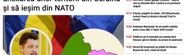 Rumunsko chce odebrat části Ukrajiny.