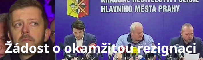 Žádost o okamžitou rezignaci ministra vnitra