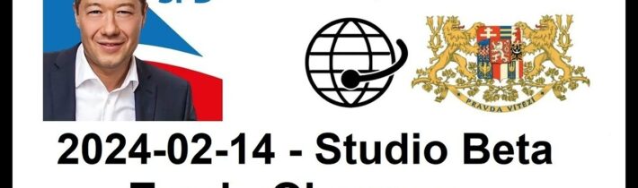 2024-02-14 – Studio Beta –  Tomio Okamura s novými informacemi.