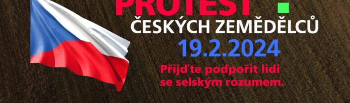 Vysvětlení protestů českých zemědělců ve třech minutách. Doražte do Prahy 19. 2. 2024!