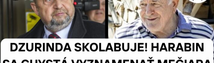 DZURINDA SKOLABUJE! Štefan Harabin sa CHYSTÁ VYZNAMENAŤ Mečiara: Dostane NAJVYŠSIE ŠTÁTNE OCENENIE
