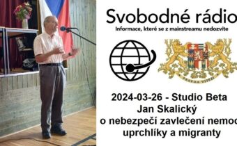 2024-03-26 – Studio Beta – Jan Skalický o nebezpečí zavlečení nemocí uprchlíky a migranty.