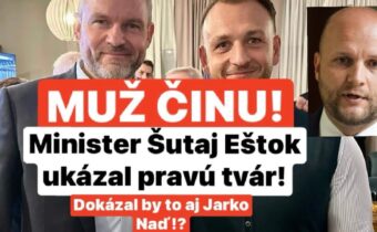 Muž činu! Minister Šutaj Eštok si vyzliekol sako a ukazal pravú tvár muža! Dokázal by niečo také