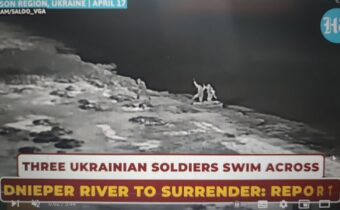 Další ukrajinští vojáci plavou přes řeku Dněpr aby se vzdali Rusům v chersonske oblasti…