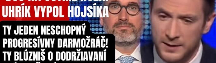 Tak toto musíte vidieť! Uhrík neudržal nervy na uzde! Schytal to europoslanec Hojsík