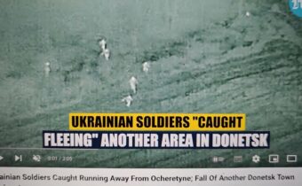 Ukrajinští vojáci jsou zachyceni jak utíkají pryč z Očeretyne; pád dalšího doněckého města se blíží.
