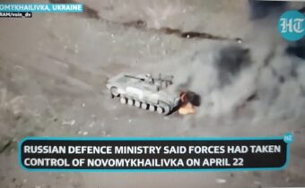 Ruská armáda „přebírá kontrolu“ nad doněckou obcí Novomichajlivka; mnohočetné exploze na frontě…