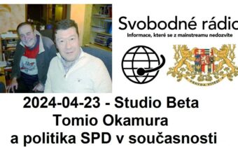 2024-04-23 – Studio Beta –  Tomio Okamura a politika SPD v současnosti.