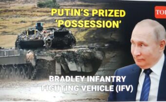 Putin zostuzuje Bidena a Zelenského; předvádí obrněnce Bradley, Marder a M113, ukořistěné v boji…