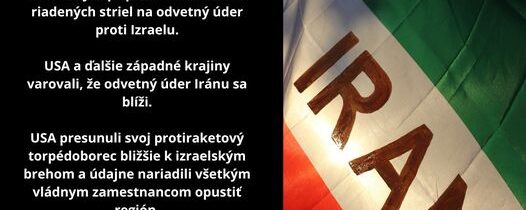 Práve sa deje: IRÁN PRIPRAVUJE 100 RAKIET NA ÚDERIrán údajne pripravil viac ak…