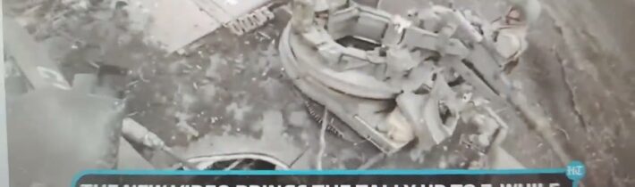 Ruský dron typu FPV zasáhl sedmý americký „hlavní bitevní tank“ Abrams na ukrajinském bojišti…