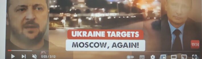 Putinovo „doupě“ zacíleno Ukrajinou; ruské síly odrazily nový dronový útok na hlavní město Moskvu…