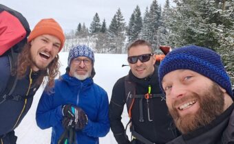 Zimná cesta SNP 2024 naživo Team VON – nástup do hrebeňa Nízkych Tatier.