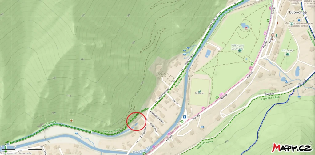 Mapa Ľubochne