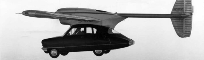 Létající automobil z roku 1948, známý jako Convair Model 118 ConvAirCar, byl jed…