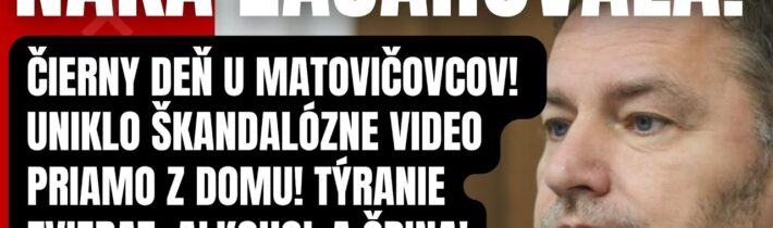 Mimoriadne: NAKA zasahovala! Čierny deň u Matovičovcov! Uniklo škandalózne VIDEO priamo z domu!