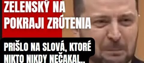 Prišlo naňho! Zelenský na pokraji zrútenia. Prišlo sa na to, čo nikto nečakal…