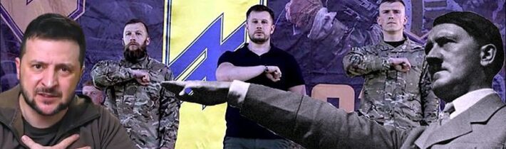 Fašistický AZOV agituje v Praze. Ukrajinští hajlující ultranáckové vládní garnituře nevadí. ~ NESPOKOJENÝ