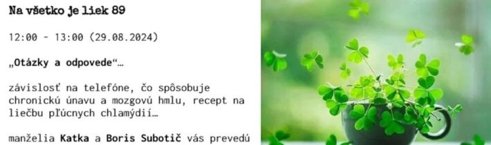 Na všetko je liek 89