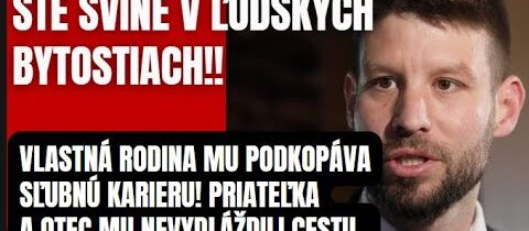 Ste svine v ľudských bytostiach! Vlastná rodina podkopáva nohy Šimečkovi..