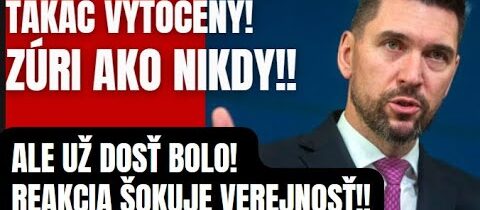 Minister zúri ako nikdy predtým! Dôvod je jasný no nik o tom neinformuje!!