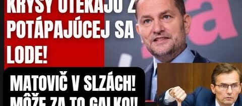 Potkany utekajú z potápajúcej sa lode. Matovič je v slzách a Galko uteká ako len vie…