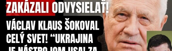 VIDEO, ktoré média zakázali odvysielať! Václav Klaus šokoval celý svet…