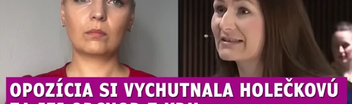 Opozícia si VYCHUTNALA Holečkovú za jej odchod z KDH