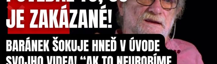 Ján Baránek rozpútal PEKLO! Slováci o tomto musíte vedieť! “Nastal čas to urobiť! Inak je nám KONIEC