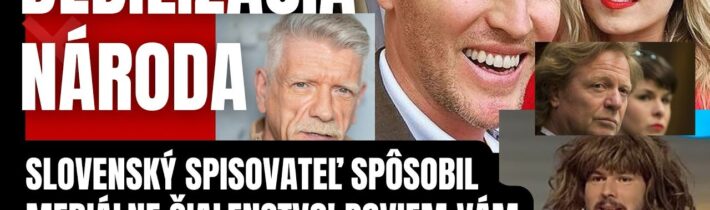Takto vás ohlupujú! Slovenský spisovateľ spôsobil mediálne šialenstvo! Poviem vám pravdu o médiách