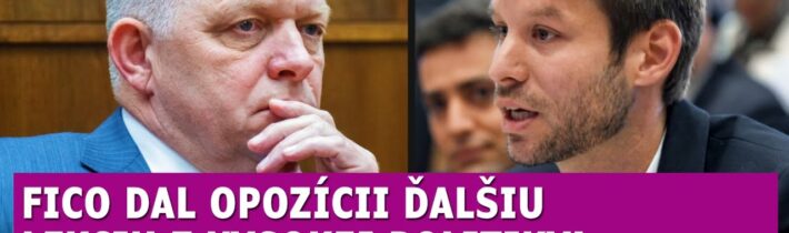 Fico dal opozícii ďalšiu LEKCIU z vysokej politiky, Huliak toto lepšie povedať nemohol