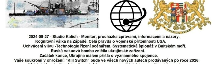2024-09-27 – Studio Kalich – Monitor, procházka zprávami, informacemi a názory