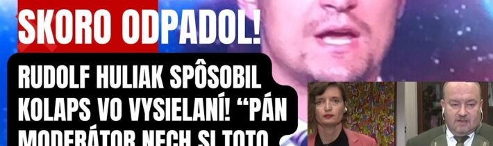 Markizák Vincze skoro odpadol! Huliak spôsobil kolaps vo vysielaní! “Toto je pravá tvár Plavákovej”