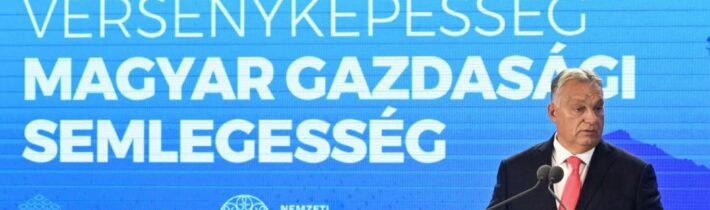 Orbán chce presvedčít kolegov v EÚ uzavrieť pakt o konkurencieschopnosti, ktorá sa v rámci eurobloku podľa neho rapídne zhoršuje: „V Bruseli je neslušné hovoriť o problémoch a otázka ekonomickej recesie je priam tabu. A Západ na zme