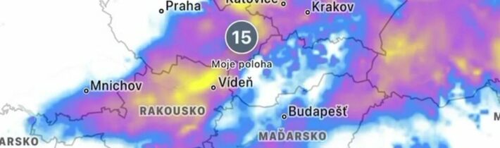 Sobota aktuálně video srážek s předpovědi.