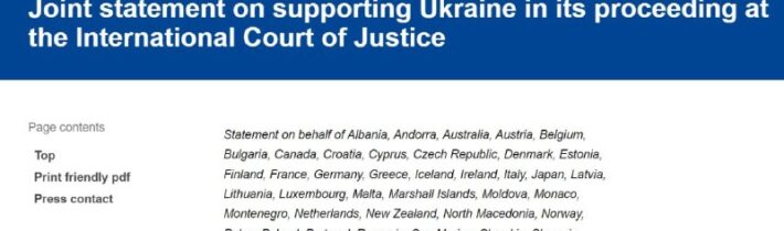 Európska únia a ďalších 43 krajín podporili zámer Ukrajiny žalovať Ruskú federác…