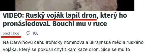 Jak se na iDNES, FORUM 24 apod. webech mění narativ ruský na ukrajinský a tupost Rusů je nekonečná