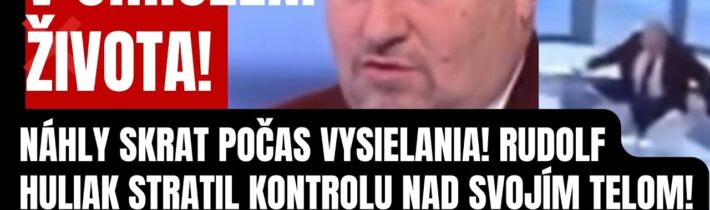 V ohrození života! Náhly kolaps počas vysielania! Huliak stratil kontrolu nad svojim telom! Potom…