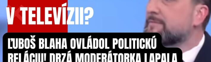 Doživotná STOPKA v televízii?! Ľuboš Blaha ovládol politickú reláciu! Takto VYPOL drzú moderátorku