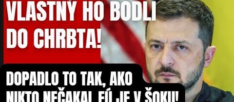 Krutá pravda! Vlastný ho bodli do chrbta. Dopadlo to ako zvyčajne no v šoku ostali jeho najbližší..