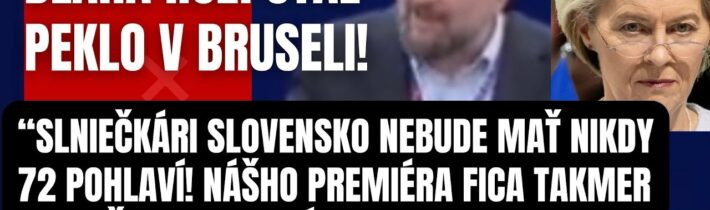 Roztržka v Bruseli! Blaha napadol Progresívcov v Europarlamente! Slniečkari a teraz vám niečo poviem